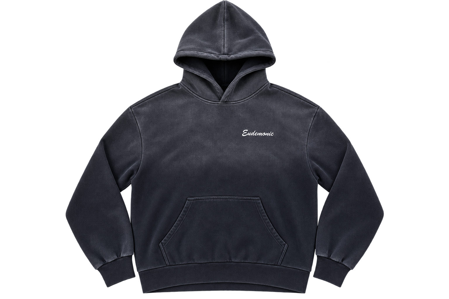 EUDEMONIC WASHED SCRIPT HOODIE